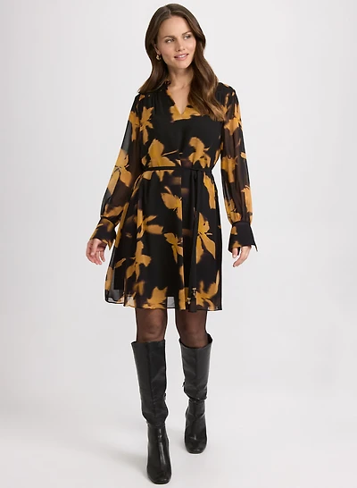 Floral Chiffon Dress