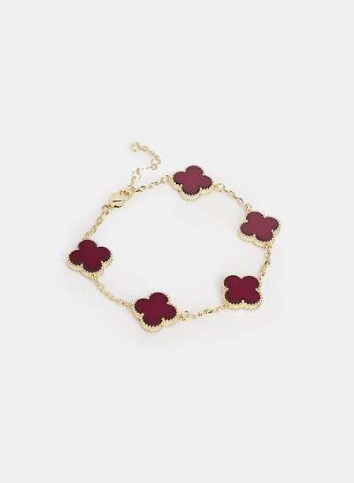 Bracelet à trèfles colorés