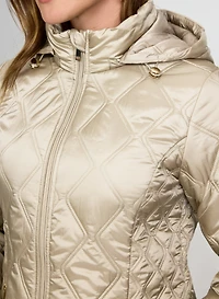 Diamond Quilted Coat