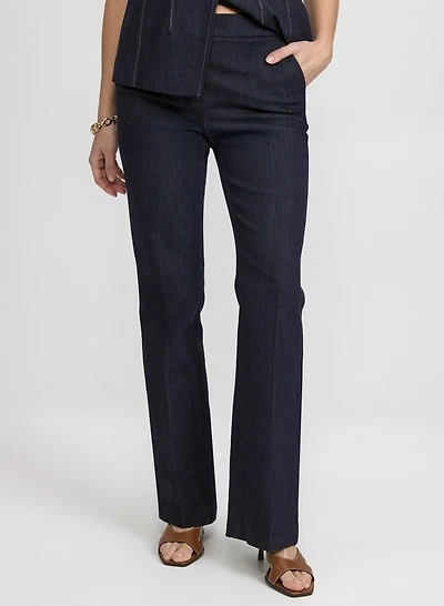 Flare-Leg Denim Pants