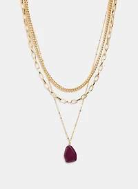 Layered Pendant Necklace