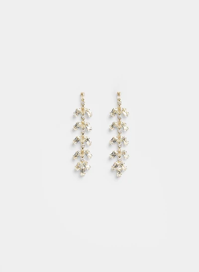 Linear Cubic Zirconia Earrings