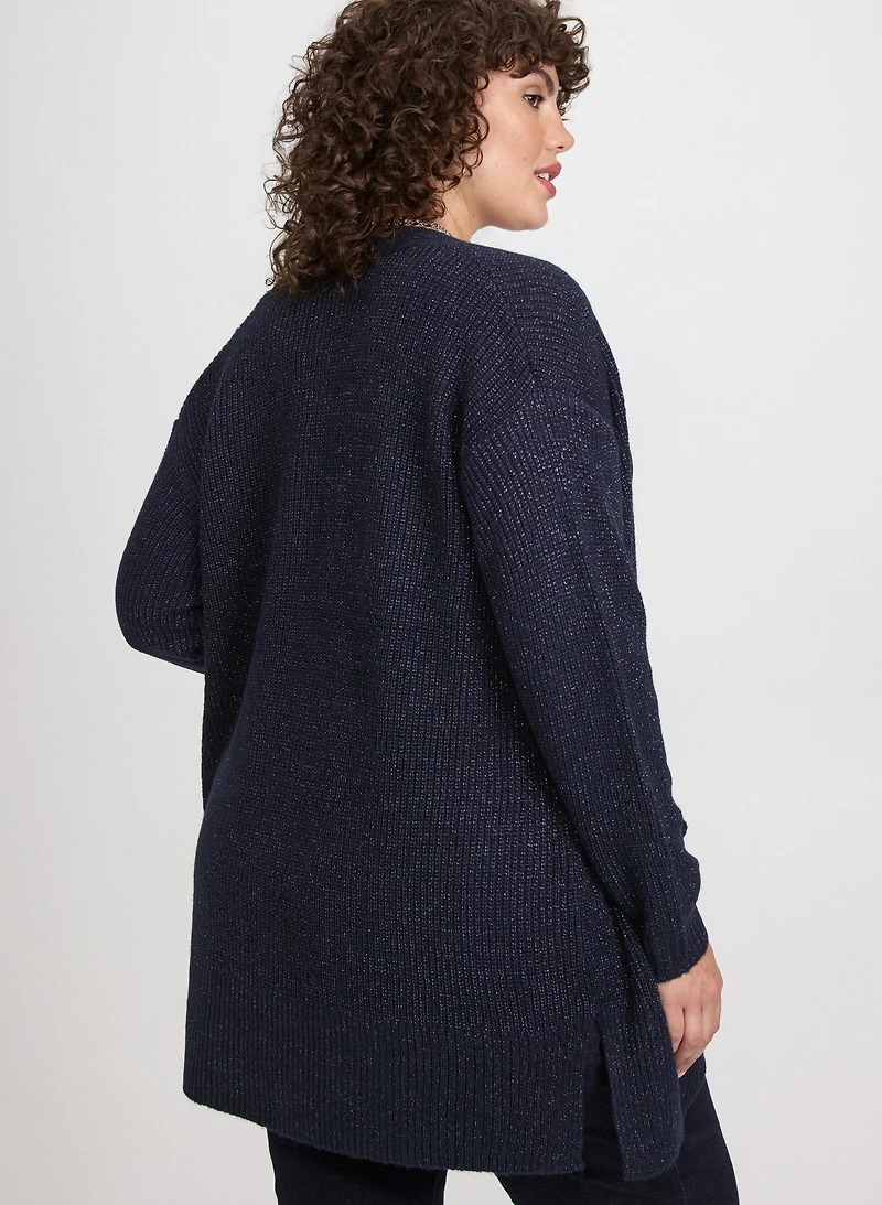 Lurex Knit Cardigan