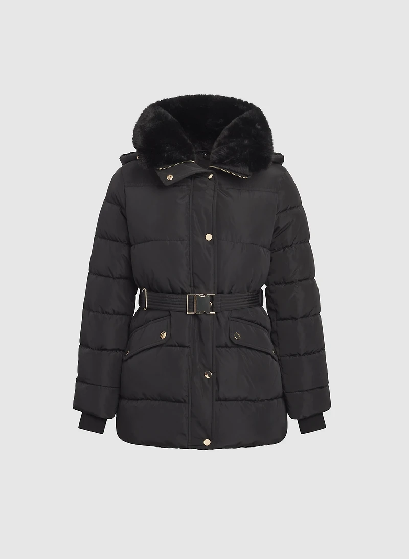 Manteau matelassé à capuche
