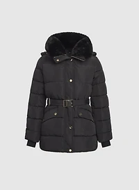 Manteau matelassé à capuche