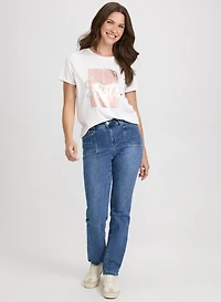 Script Print T-Shirt