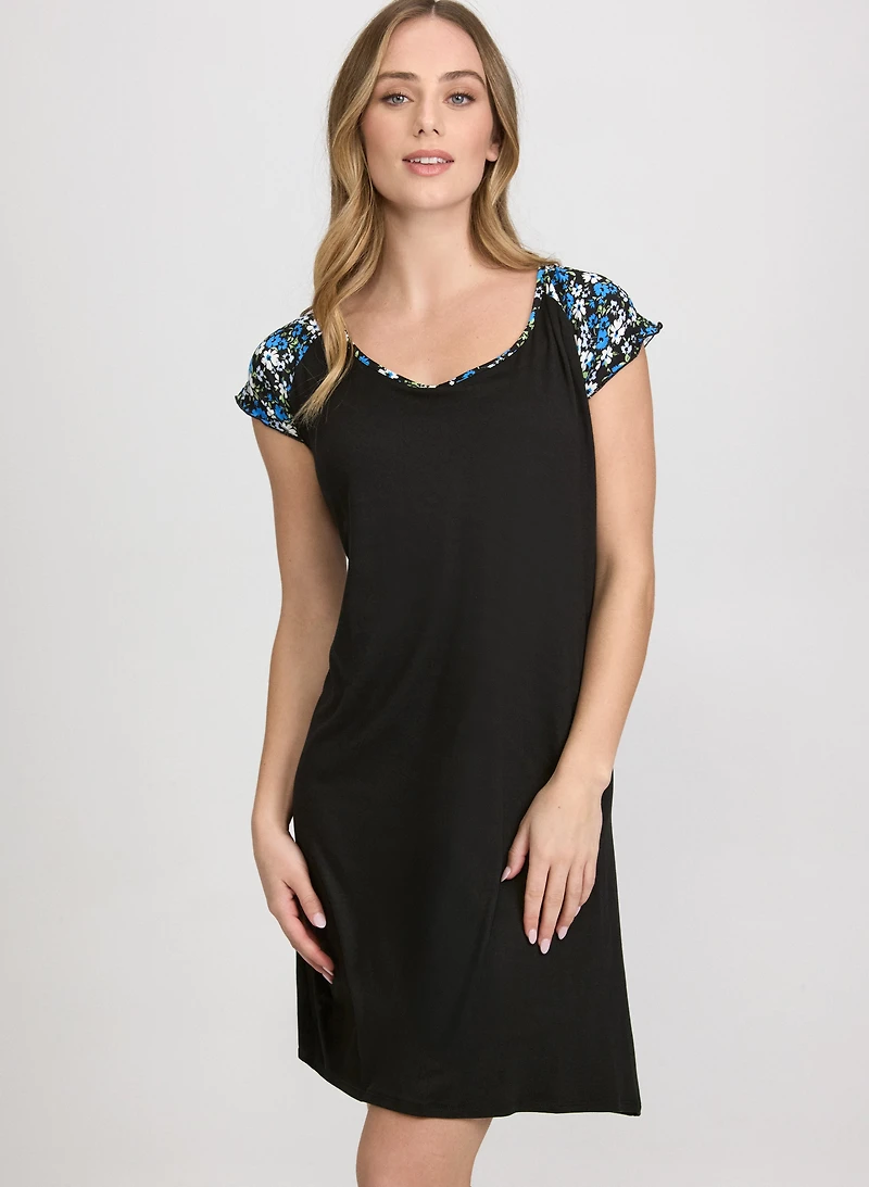 Floral Jersey Night Dress