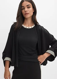 Veste à bandes contrastantes