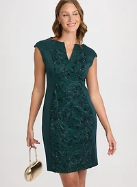 Embroidered Panel Dress