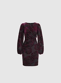 Rose Velvet Dress