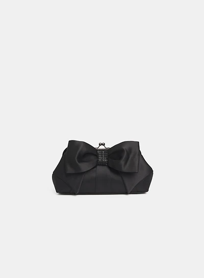 Satin Bow Clutch