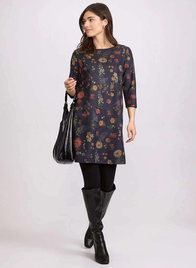 Floral Sweater Dress