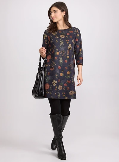 Floral Sweater Dress