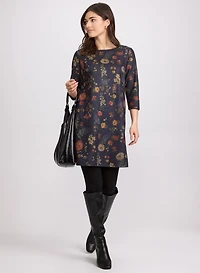 Floral Sweater Dress