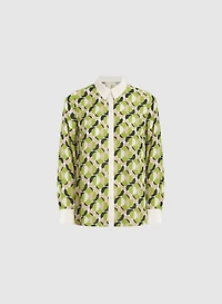 Geometric Print Blouse