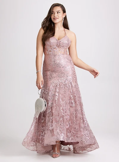 Robe sirène à paillettes