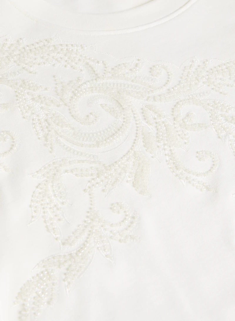 Paisley Appliqué Top