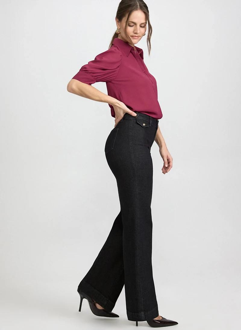 Wide-Leg Trouser Jeans