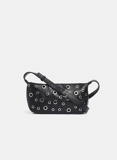 Grommet Embellished Bag