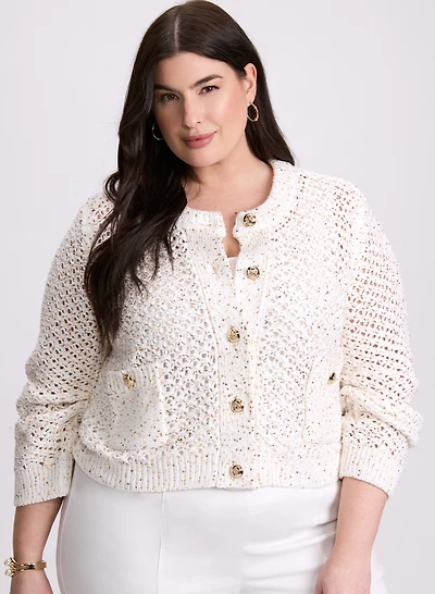 Joseph Ribkoff - Sequin Knit Cardigan