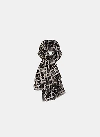 Foulard abstrait métallique