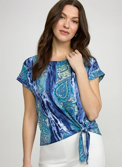 Haut à motif paisley