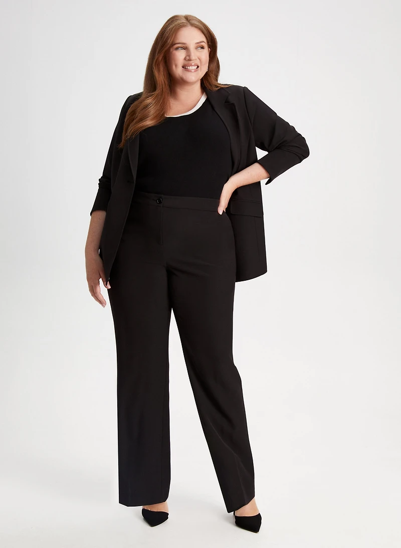 Notched Collar Blazer & Emma Straight Leg Pants