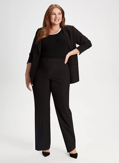Notched Collar Blazer & Emma Straight Leg Pants