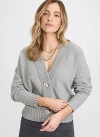 Cardigan boutonné en tricot