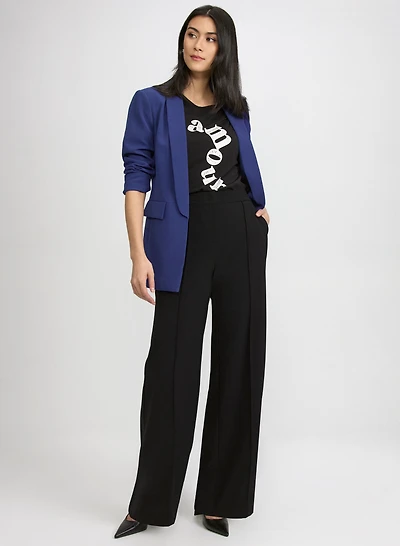 Veste à col châle et pantalon Olivia