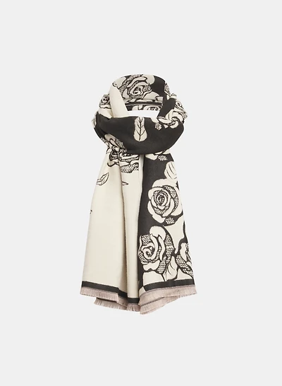 Rose Print Scarf
