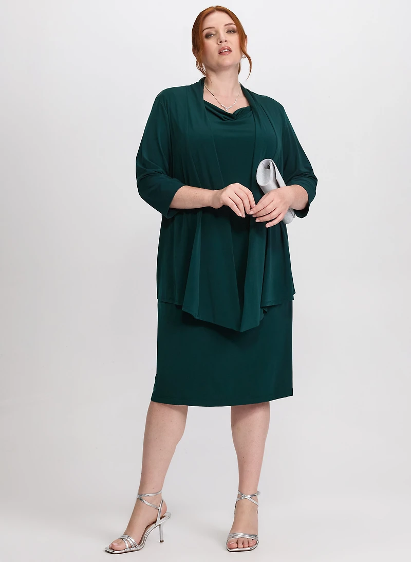 Illusion Layered Jersey Dress