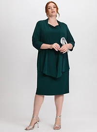 Illusion Layered Jersey Dress