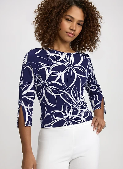 Haut à motif spirale