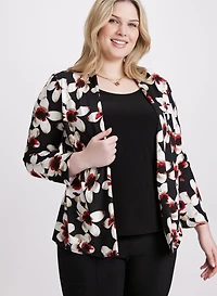 Floral Layered Illusion Top