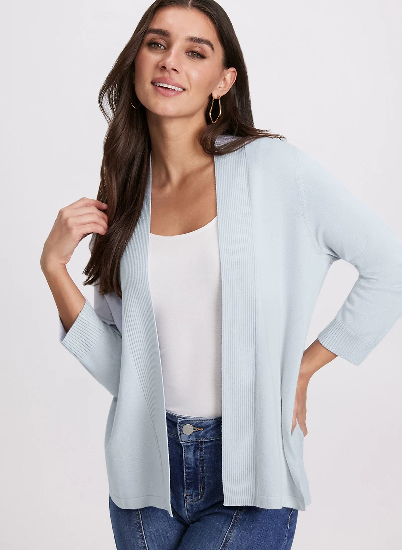 Cardigan en tricot pointelle