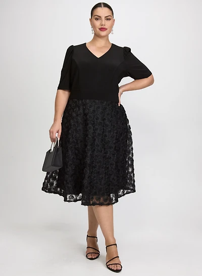 Rose Embroidered Dress