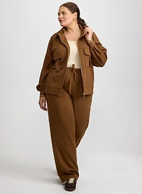 Veste à fermeture éclair et pantalon à enfiler avec cordon 