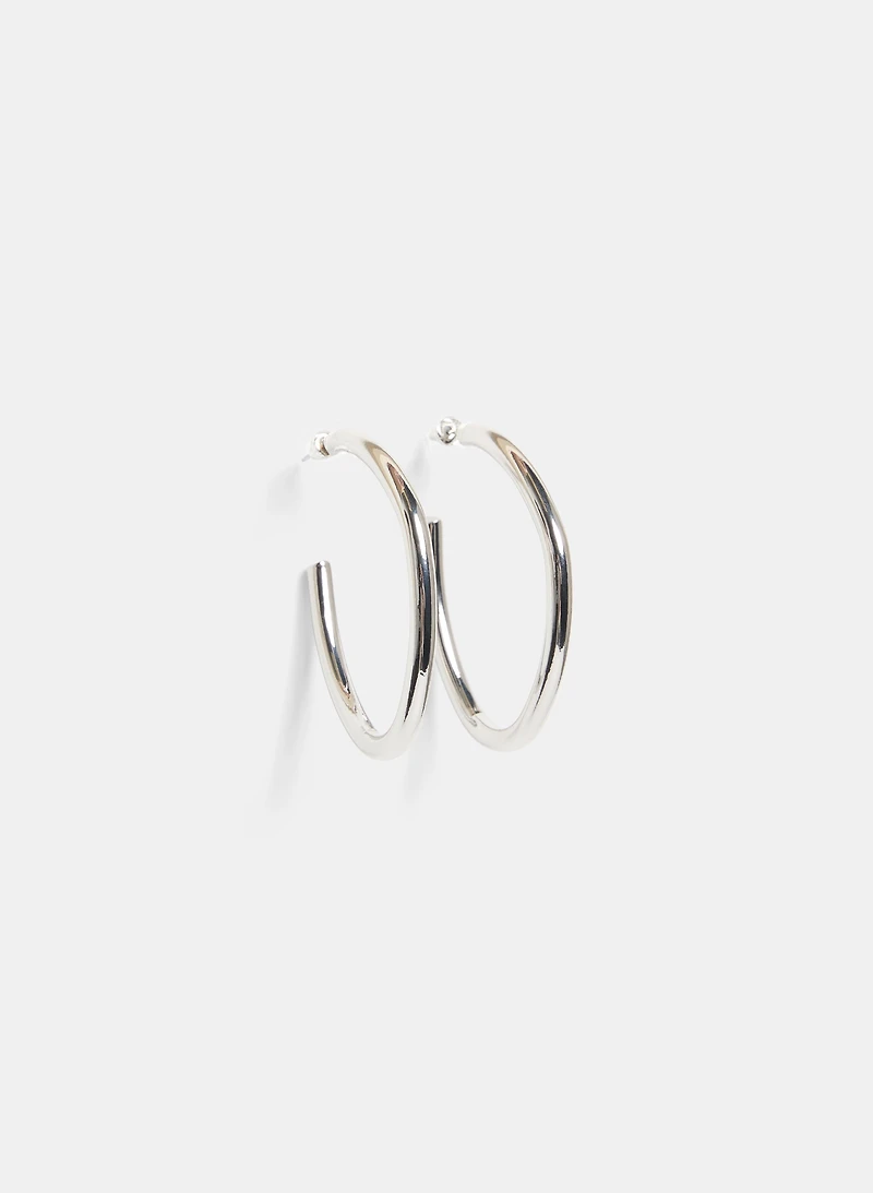 Metallic Hoop Earrings