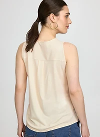 Half-Zip Slub Cami