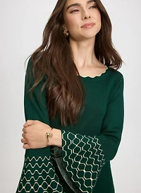 Scalloped Detail Dress