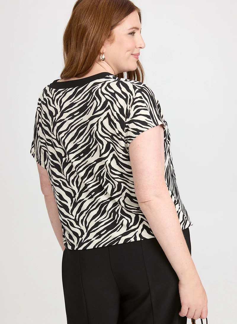 Zebra Print Top
