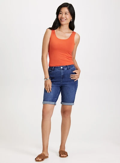 Scoop Neck Tank Top & Bermuda Shorts