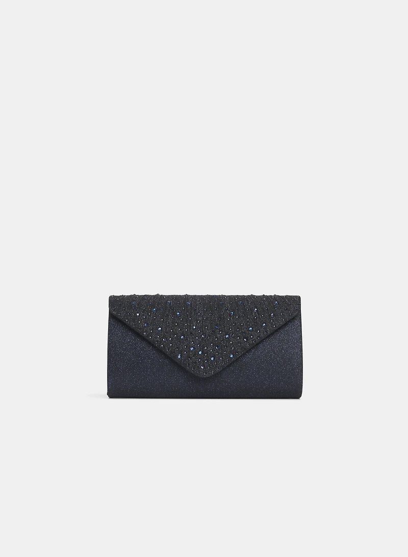 Embellished Glitter Clutch