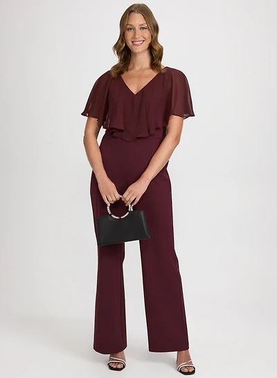 Flounce Front Jumpsuit