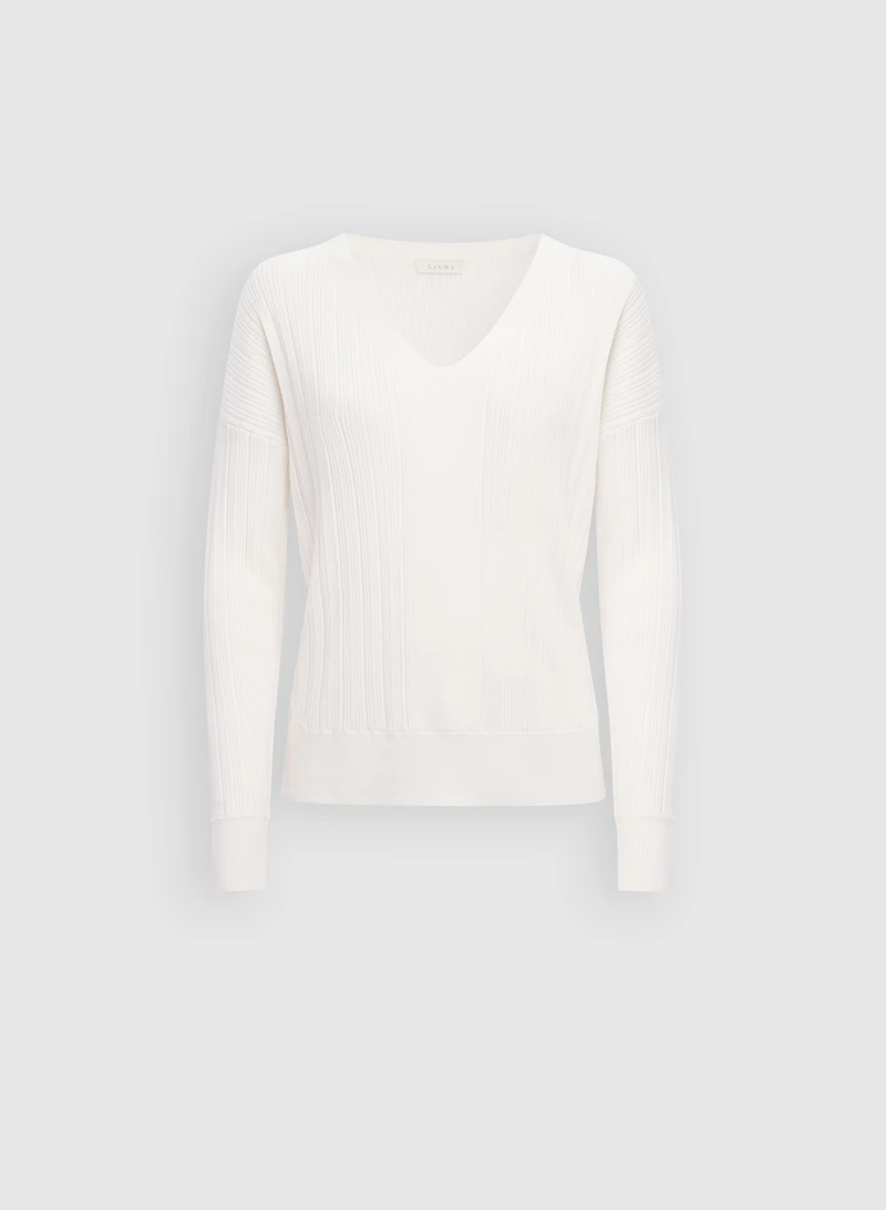 V-Neck Knit Pullover