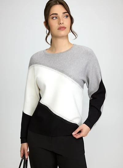 Pull à blocs de couleurs