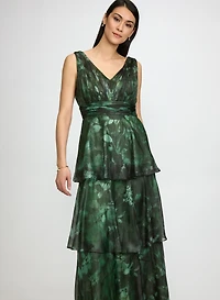 Tiered Floral Dress
