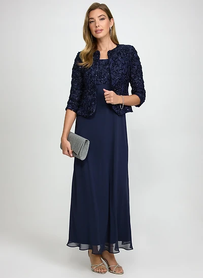 Robes de soirée & Combinaisons  Manche 3/4 Carré