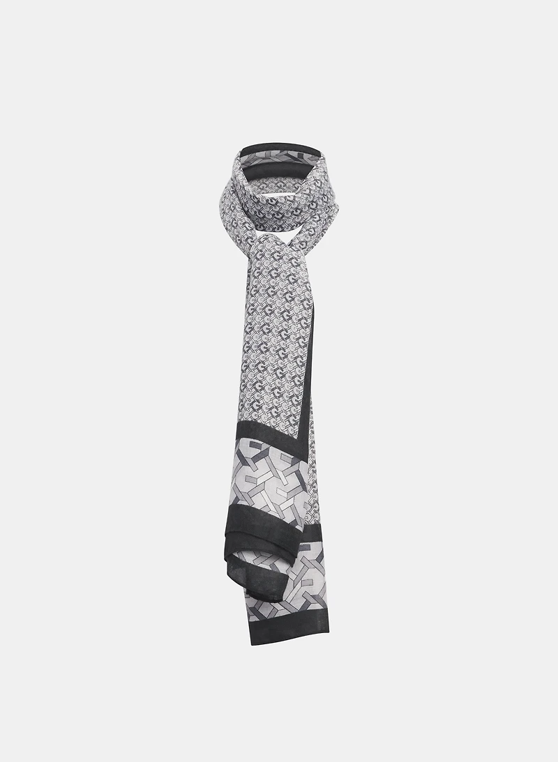 Mixed Geometric Print Scarf